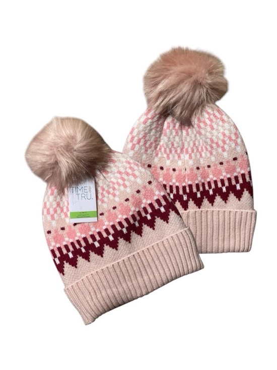 Time and Tru Accessories - Time And Tru Fair Isle Cherry Blossom Beanie